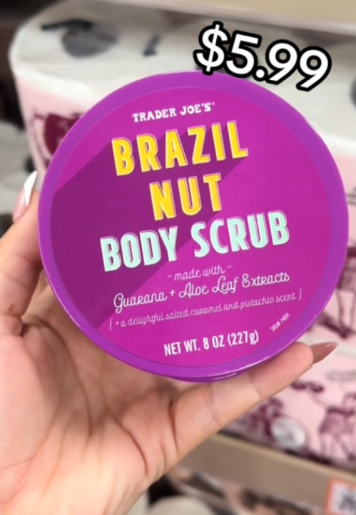 trader joe's brazil nut body scrub